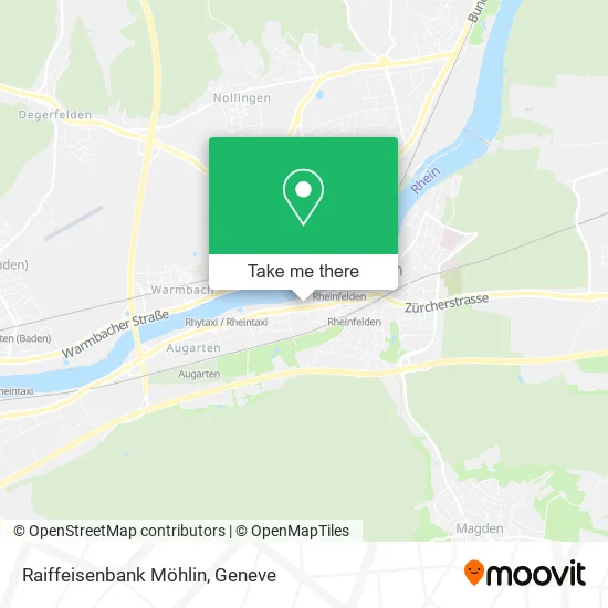 Raiffeisenbank Möhlin map
