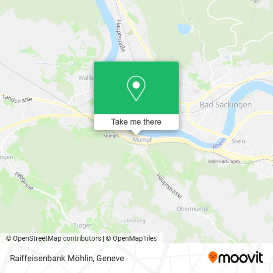 Raiffeisenbank Möhlin map