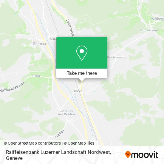 Raiffeisenbank Luzerner Landschaft Nordwest map