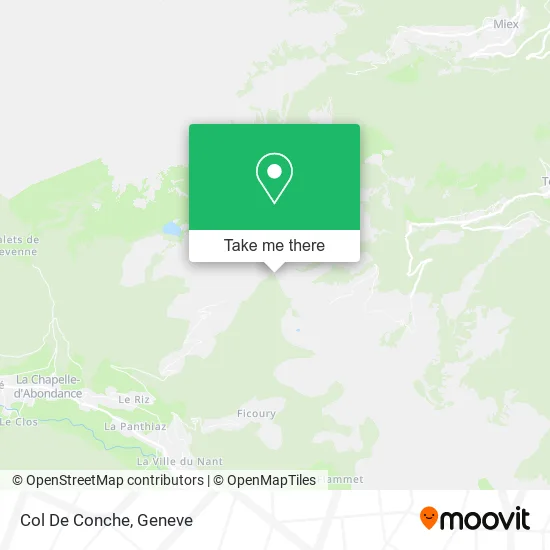 Col De Conche map