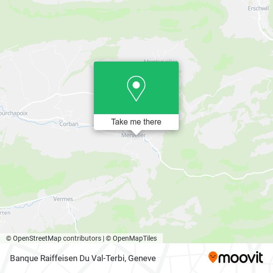 Banque Raiffeisen Du Val-Terbi map