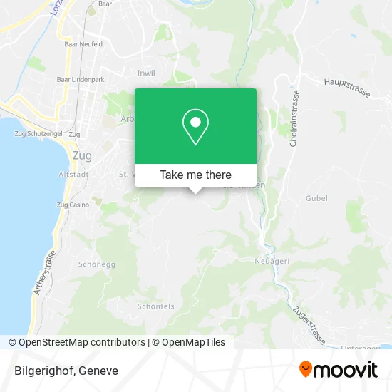 Bilgerighof map