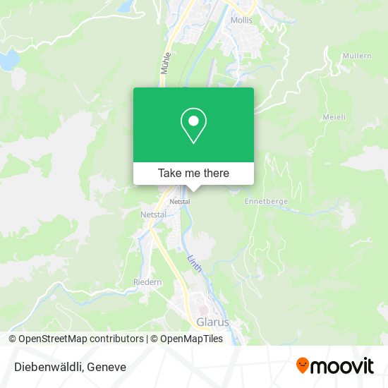 Diebenwäldli map
