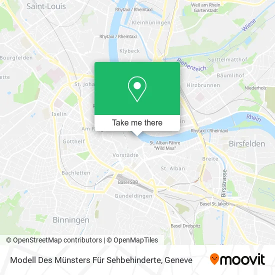 Modell Des Münsters Für Sehbehinderte map