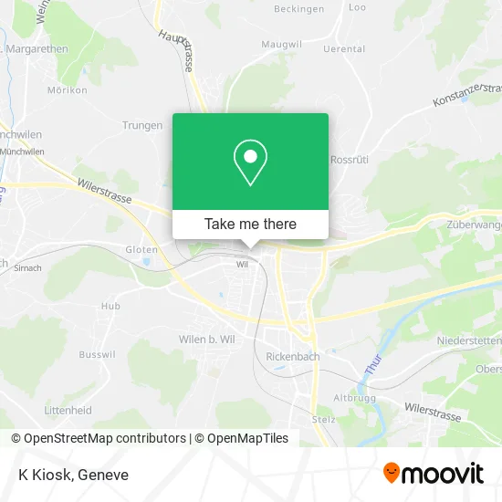 K Kiosk map