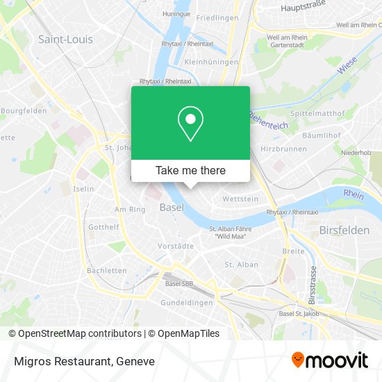 Migros Restaurant map