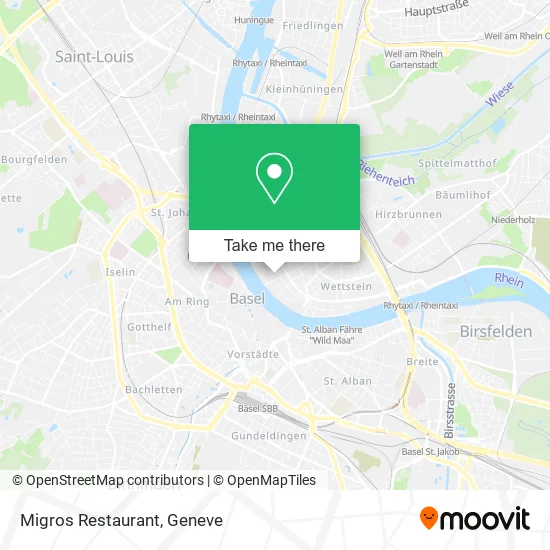 Migros Restaurant map