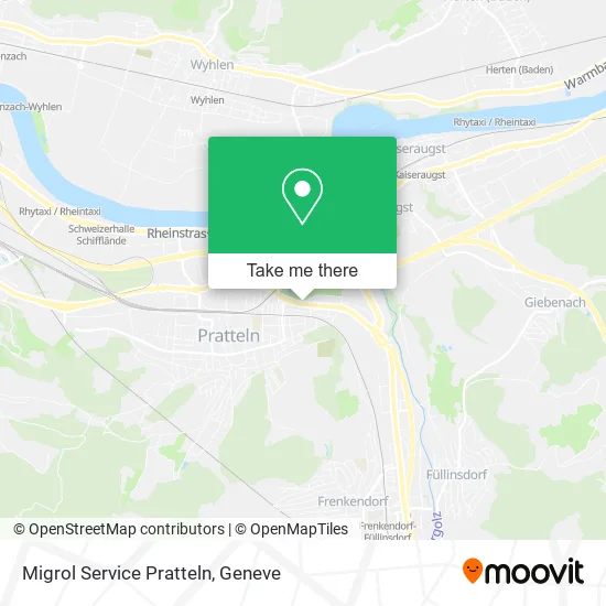 Migrol Service Pratteln map