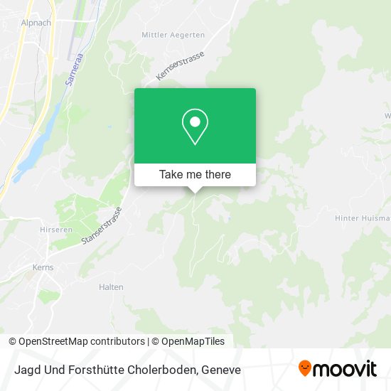Jagd Und Forsthütte Cholerboden map