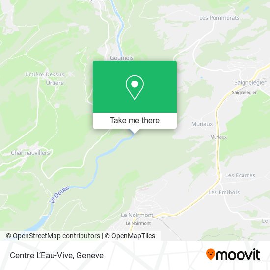 Centre LʼEau-Vive map