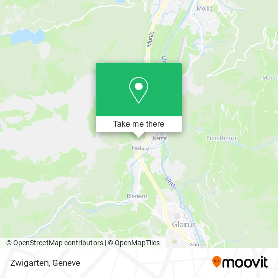 Zwigarten map