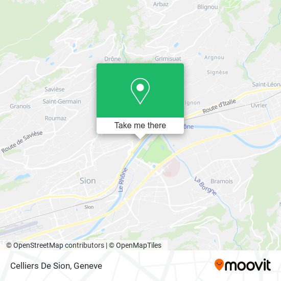 Celliers De Sion map