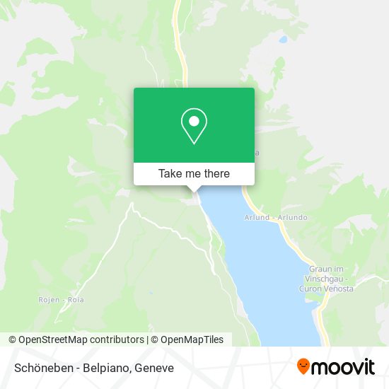 Schöneben - Belpiano map