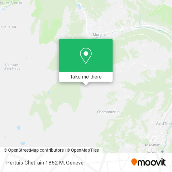 Pertuis Chetrain 1852 M map