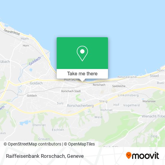 Raiffeisenbank Rorschach map