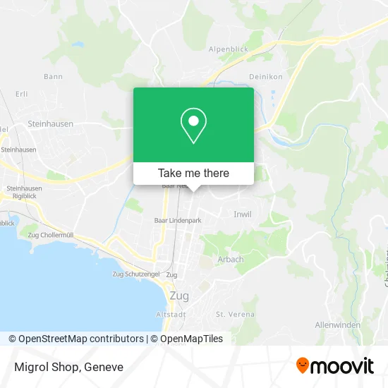 Migrol Shop map