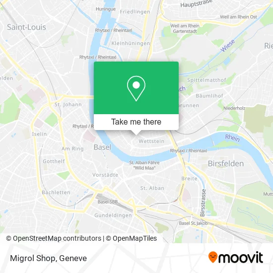 Migrol Shop map