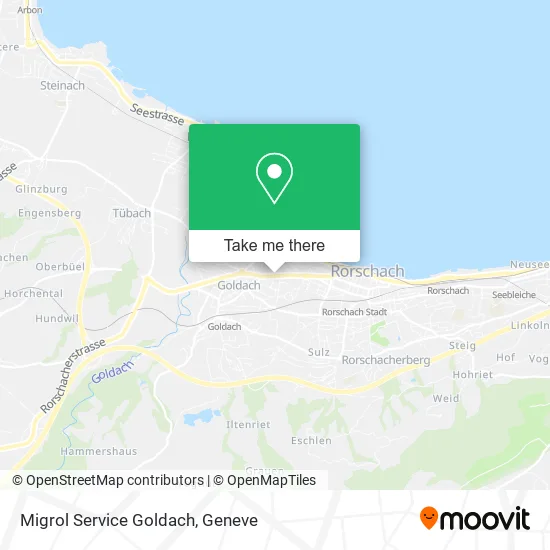 Migrol Service Goldach map