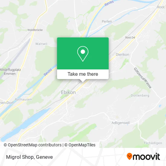 Migrol Shop map