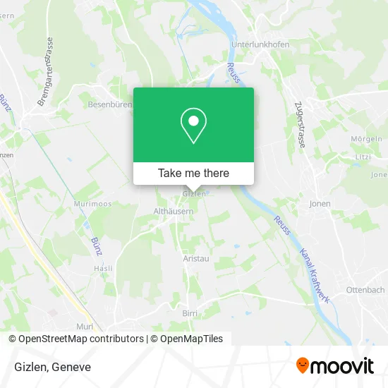 Gizlen map