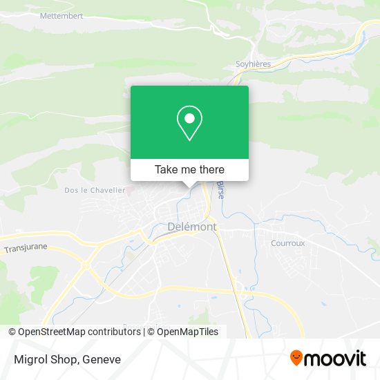 Migrol Shop map