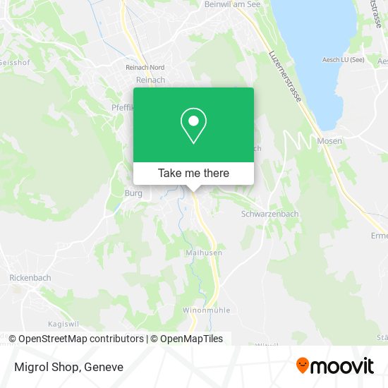 Migrol Shop map