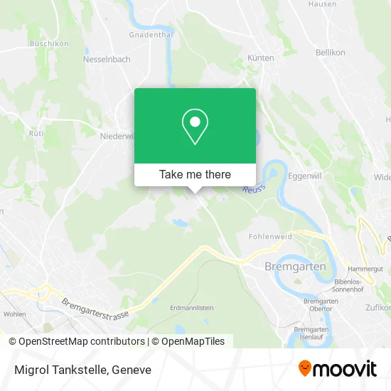 Migrol Tankstelle map