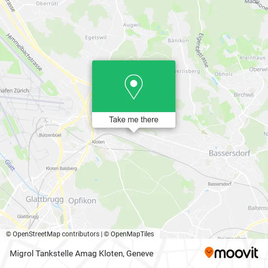 Migrol Tankstelle Amag Kloten map