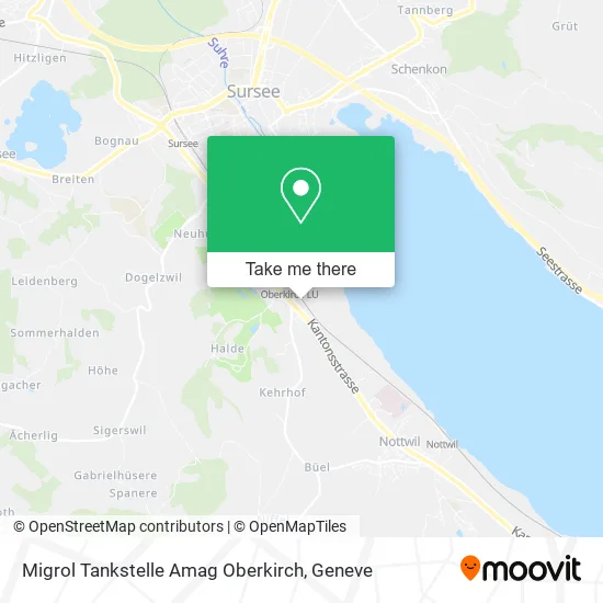 Migrol Tankstelle Amag Oberkirch map