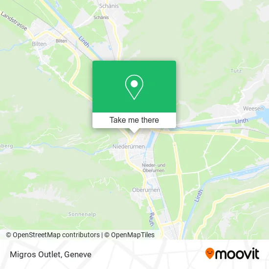 Migros Outlet map