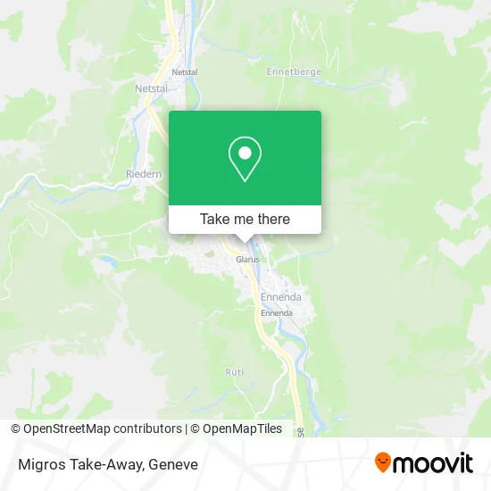Migros Take-Away map