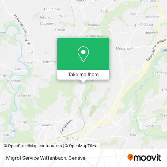 Migrol Service Wittenbach map