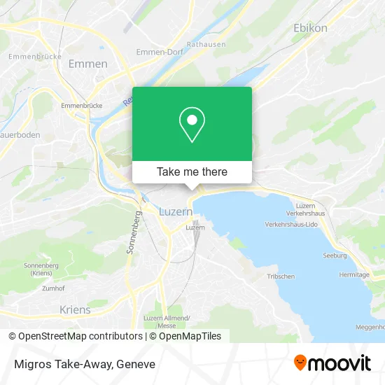 Migros Take-Away map
