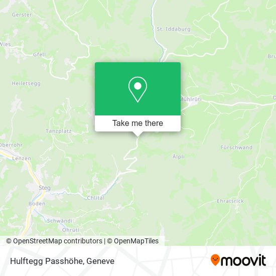 Hulftegg Passhöhe map