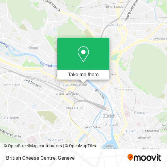 British Cheese Centre map