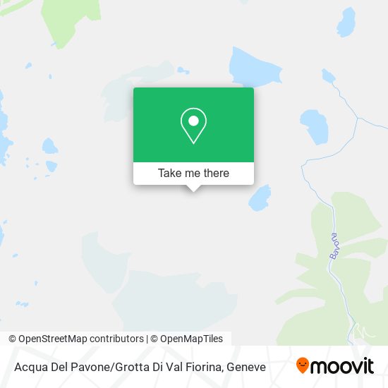 Acqua Del Pavone / Grotta Di Val Fiorina map