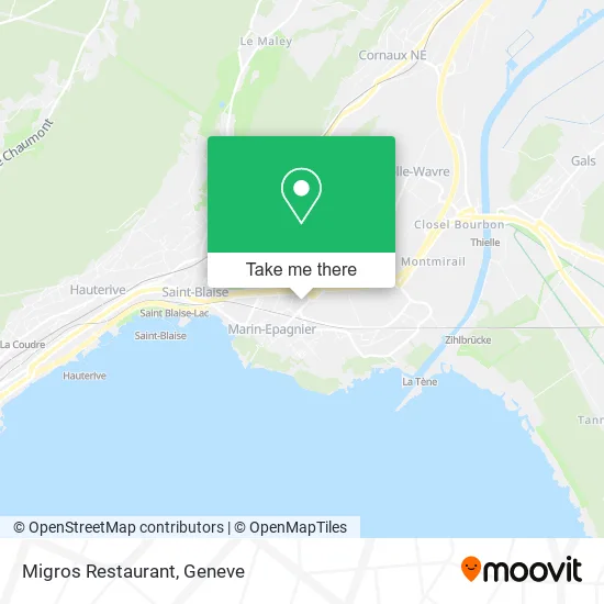 Migros Restaurant map