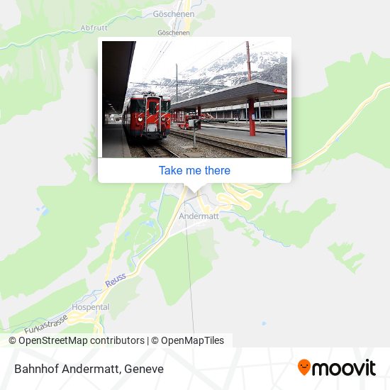 Bahnhof Andermatt map