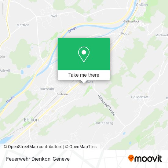Feuerwehr Dierikon map