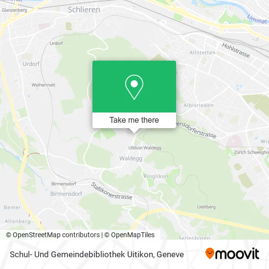 Schul- Und Gemeindebibliothek Uitikon map