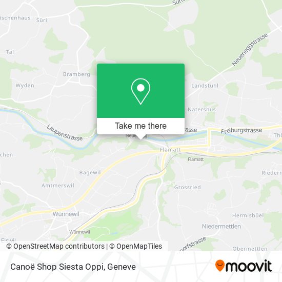 Canoë Shop Siesta Oppi map