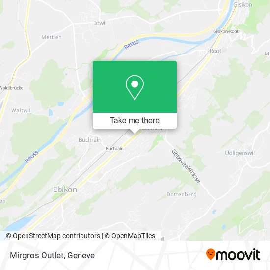 Mirgros Outlet map