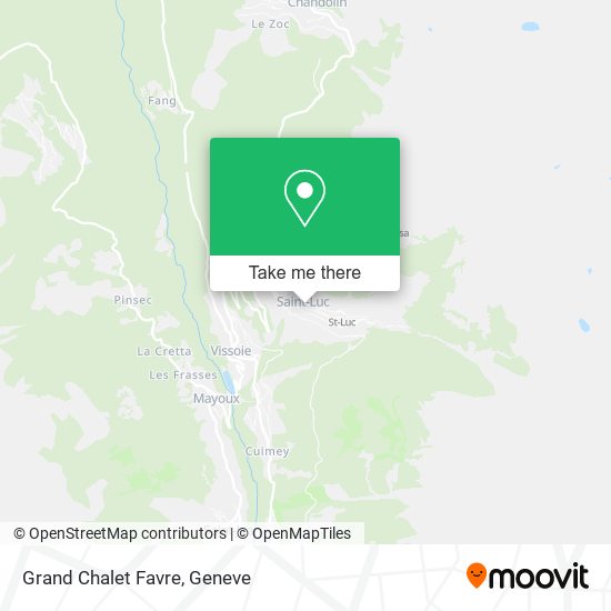 Grand Chalet Favre map