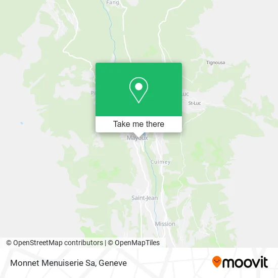 Monnet Menuiserie Sa map