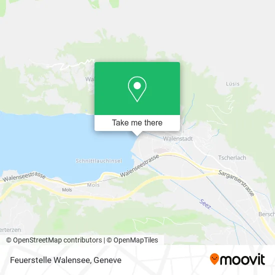 Feuerstelle Walensee map