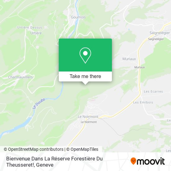 Bienvenue Dans La Réserve Forestière Du Theusseret! map