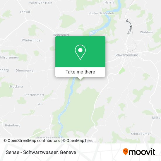 Sense - Schwarzwasser map