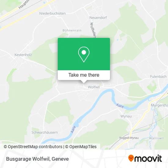 Busgarage Wolfwil map