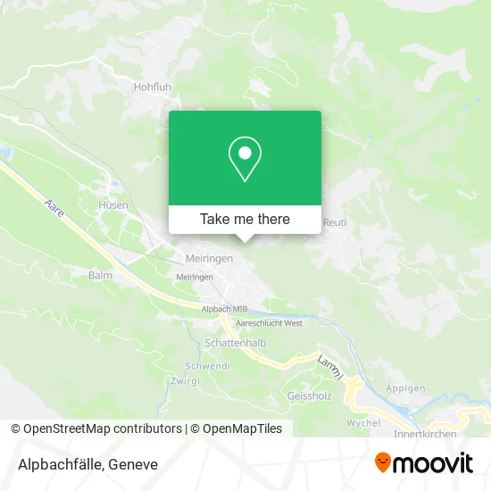 Alpbachfälle map