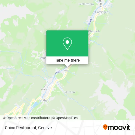 China Restaurant map